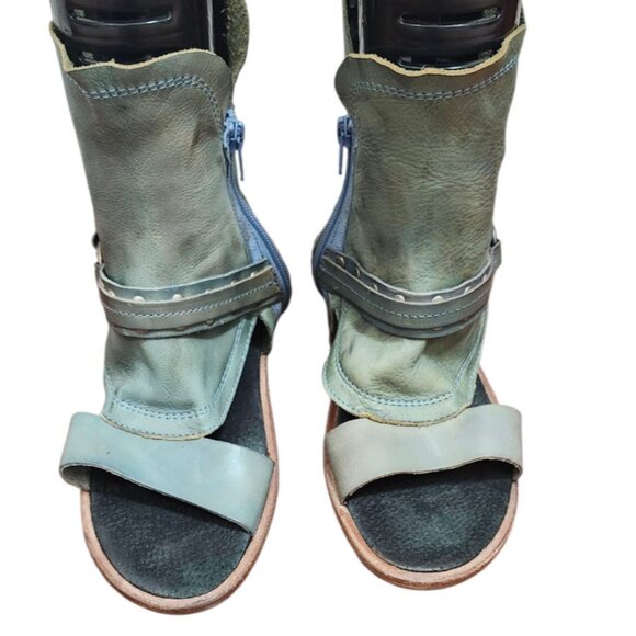 Free People Leather Gladiator Sandal Boots Size EU 38/US 7.5 - Picture 3 of 11